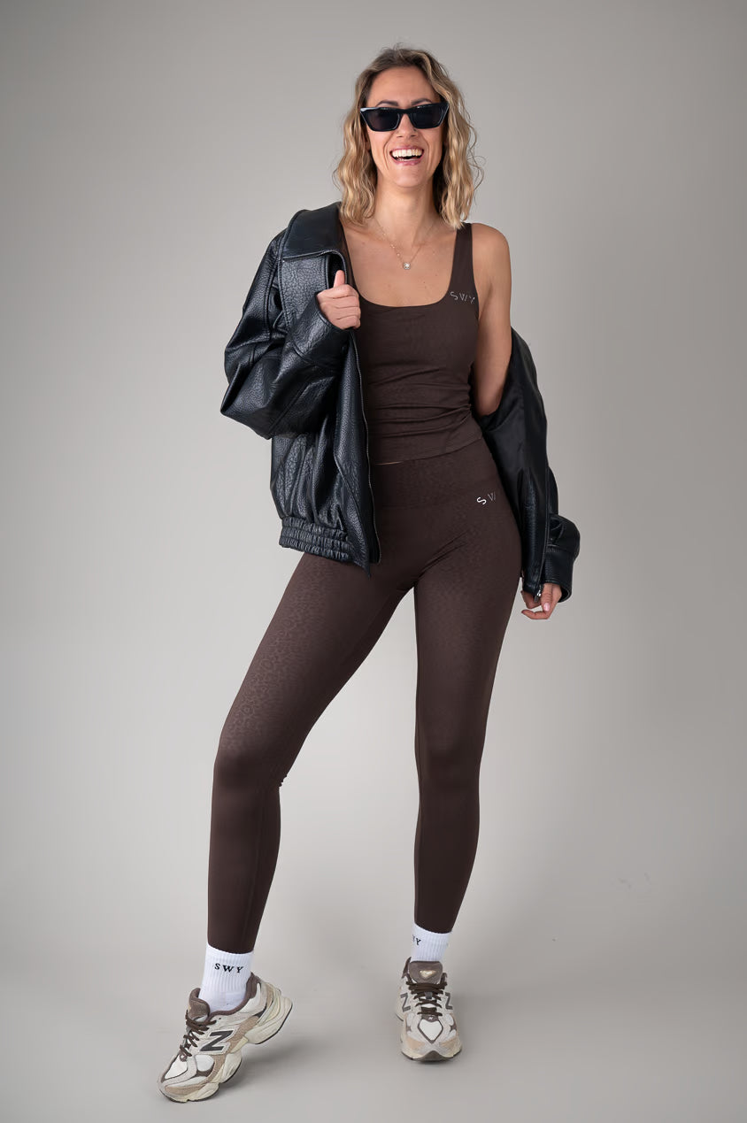Leopard No Scrunch Leggings