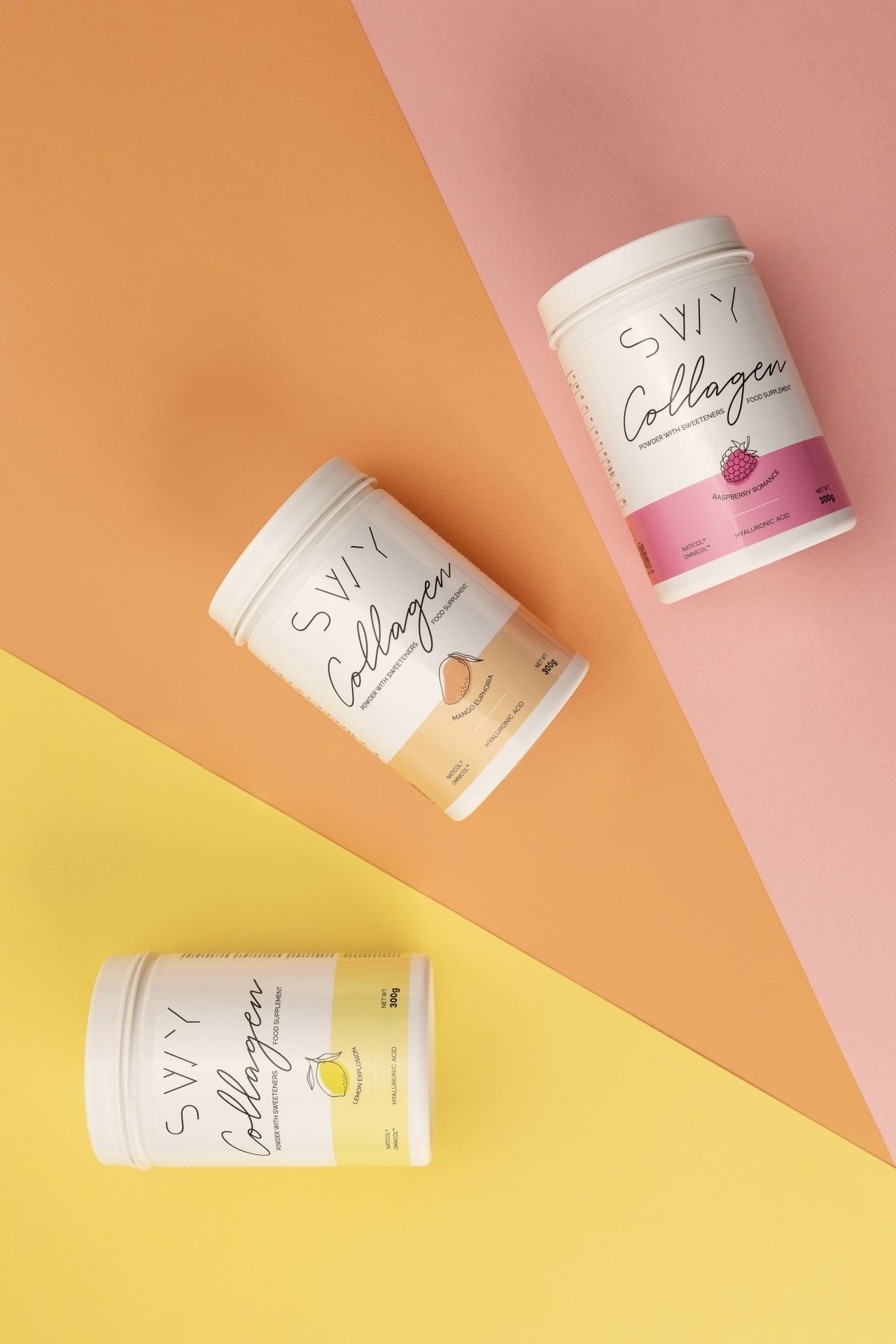 Hydrolysed Collagen Raspberry - food supplement with sweeteners