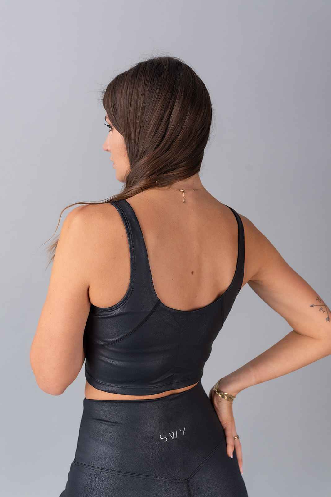 Leather Long Top