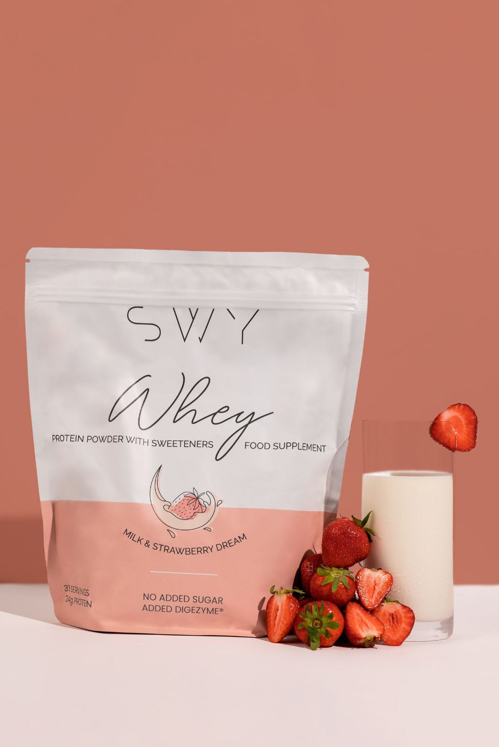 Whey Protein Choco&Hazelnut - food supplement with sweeteners