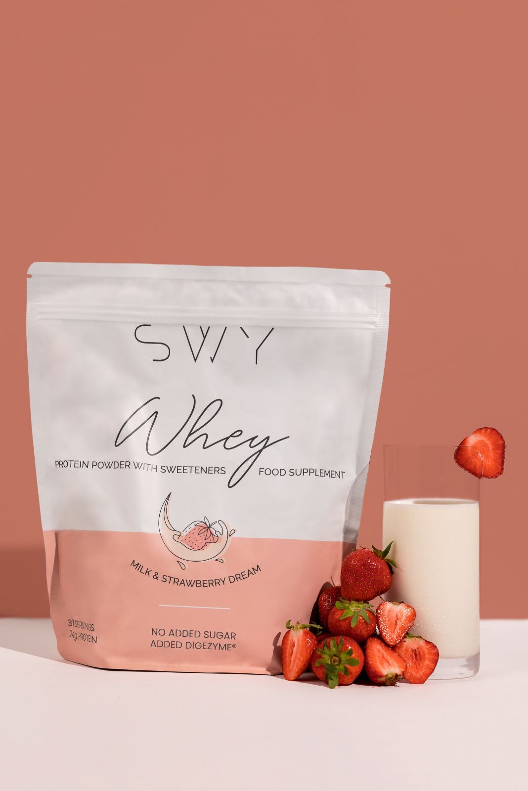 Whey Protein Choco&Hazelnut - food supplement with sweeteners